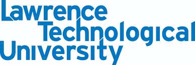 A blue logo for science technology university.